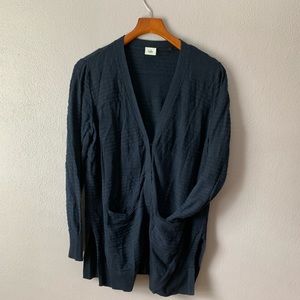 CAbi lightweight navy blue cardigan